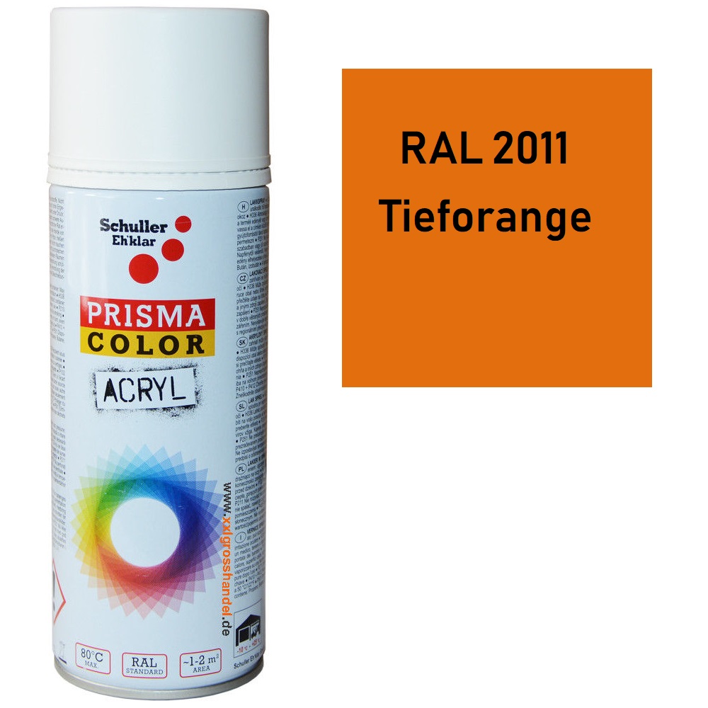LudwigLacke RAL 2011 Tieforange Matt – 400 Ml 1K Sprühlack Für Innen & Außen, Made In Germany